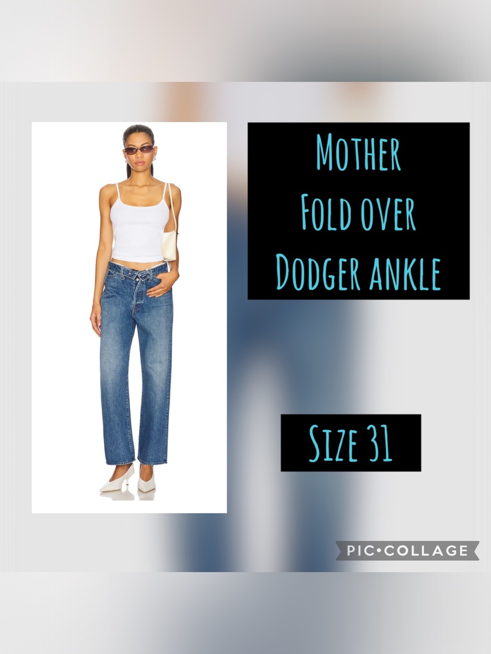 MOTHER Fold Over Dodger Ankle Jeans